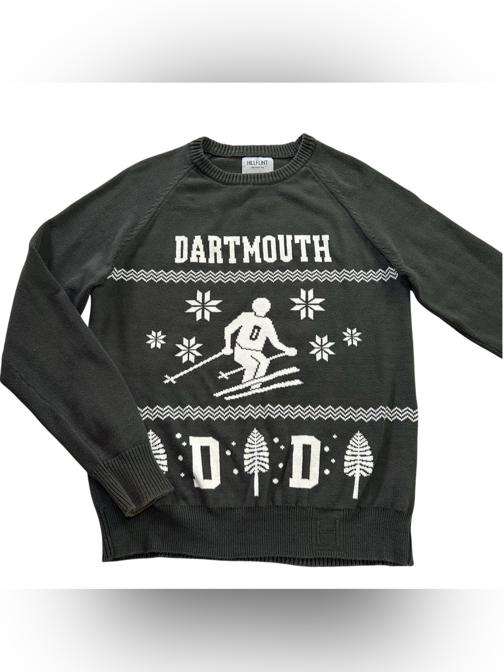 Hillflint Dartmouth Big Green Men’s Knit Sweater Collegiate Green Skier size S